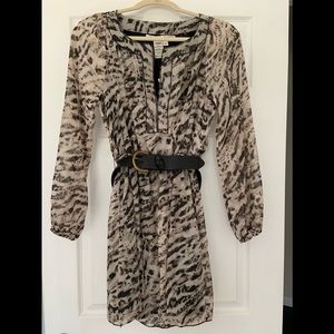 Max Studio Animal Print Dress with Belt